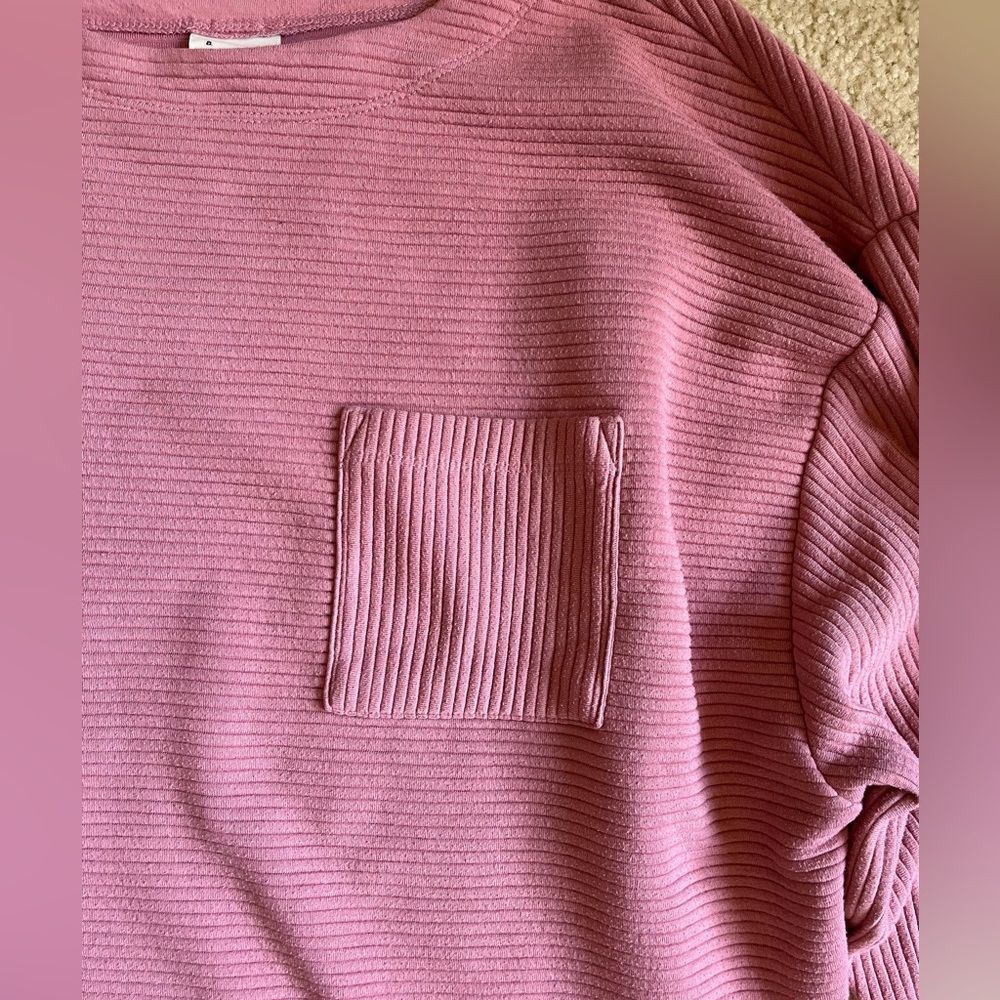 Pink ribbed pullover - Picture 2 of 3